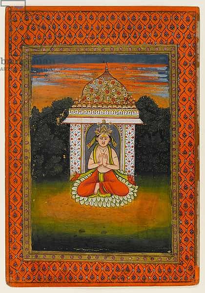 Miniature of an enshrined deity, first half of the 18th century