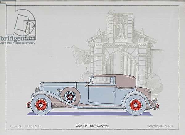 DuPont Motor Cars: Convertible Victoria, 1921