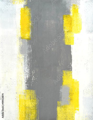 Серо-бело-желтая абстракция