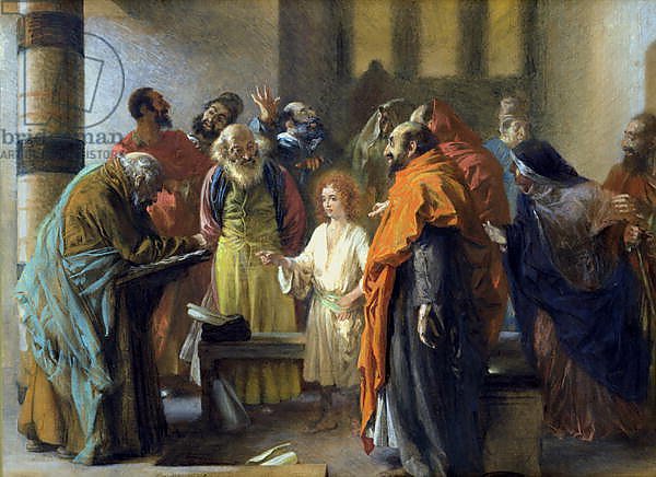 Twelve-year old Jesus in the Temple, 1851
