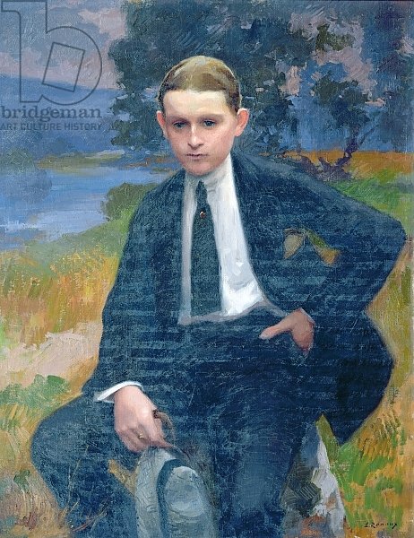 Portrait of Marcel Renoux aged about 13 or 14