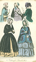 Постер Fashions for Desember 1845 1