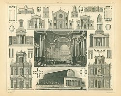 Постер Архитектура №14: церковь Мадлен в Париже, Франция