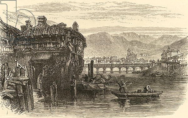 Irun, Spain, illustration from 'Spanish Pictures' by the Rev. Samuel Manning