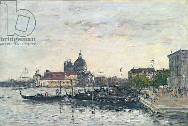 Venice, the Mole at the Entrance to the Grand Canal and the Salute, Evening, 1895