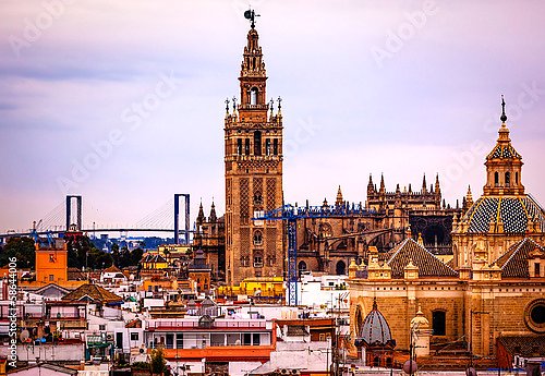 Испания. Башня Хиральда и Севильский кафедральный собор