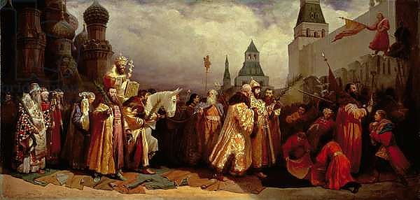 Palm Sunday at Moscow with Tsar Alexei Mikhailovich in a Patriarchal Procession, 1865