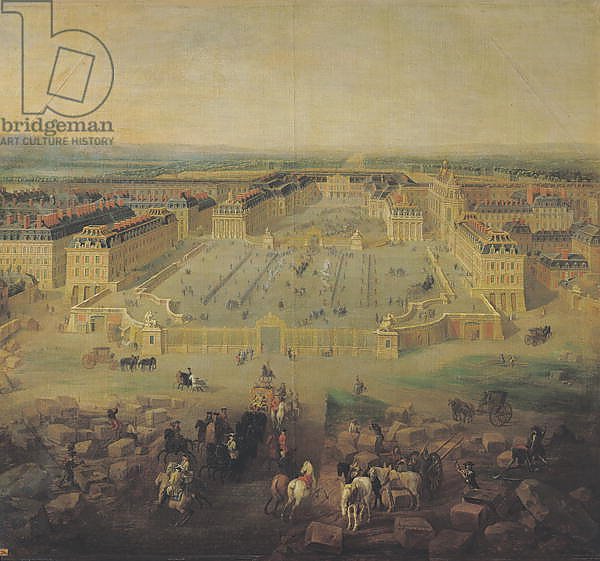 The Chateau de Versailles and the Place d'Armes, 1722