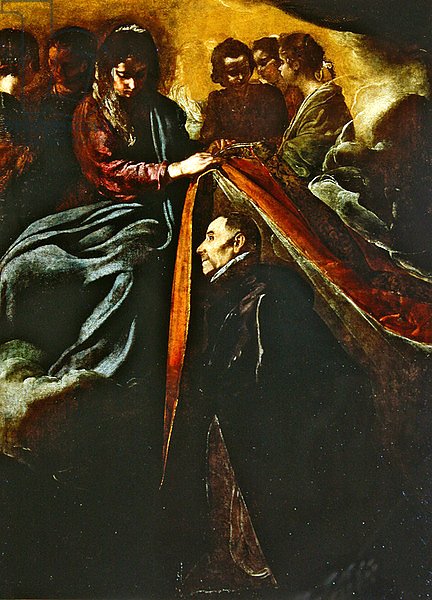 The Virgin appearing to St Ildephonsus and giving him a robe