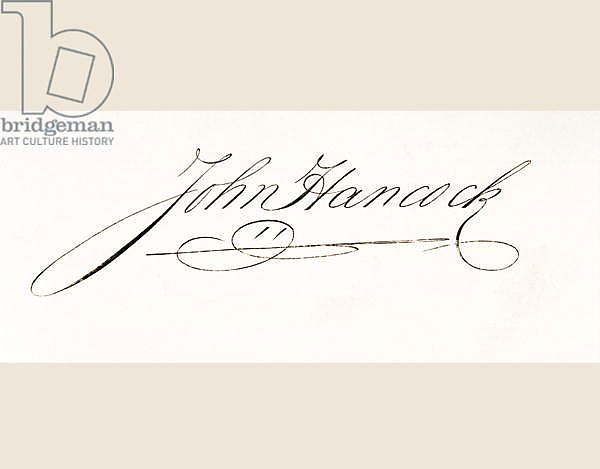 Signature of John Hancock