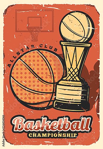 Чемпионат мира по баскетболу, ретро плакат