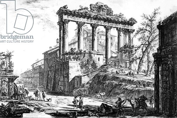 View of the Temple of Concord, from the 'Views of Rome' series, c.1760