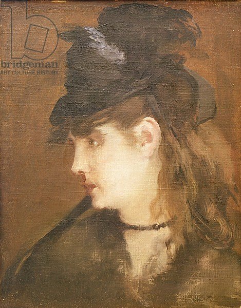 Berthe Morisot in a Black Hat