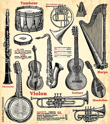 Постер Instruments de Musique