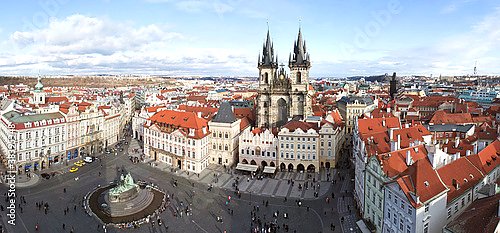 Чехия, Прага. Вид с птичьего полета #3