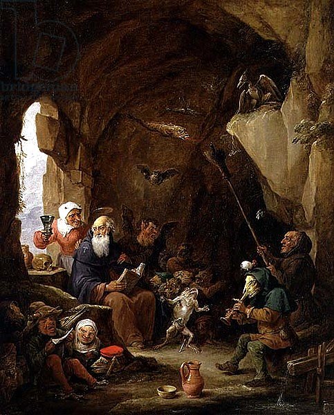 The Temptation of St. Anthony in a Rocky Cavern