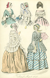 Постер Fashions for August 1846 1