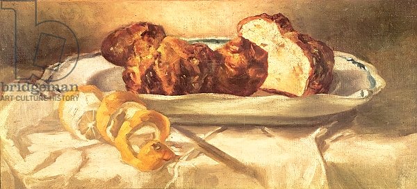 Still life with brioches and lemon, 1873