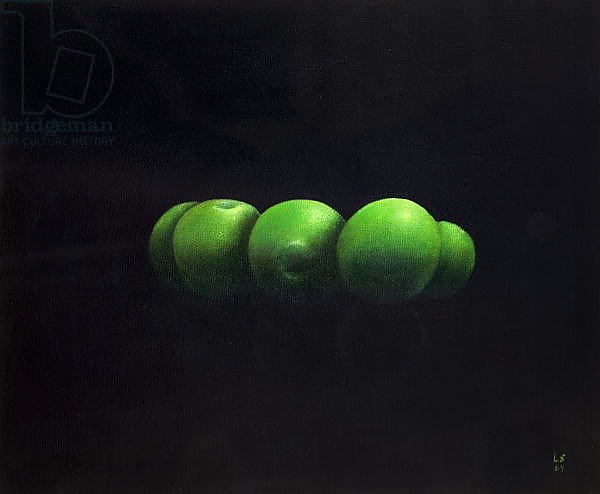 Five Green Apples
