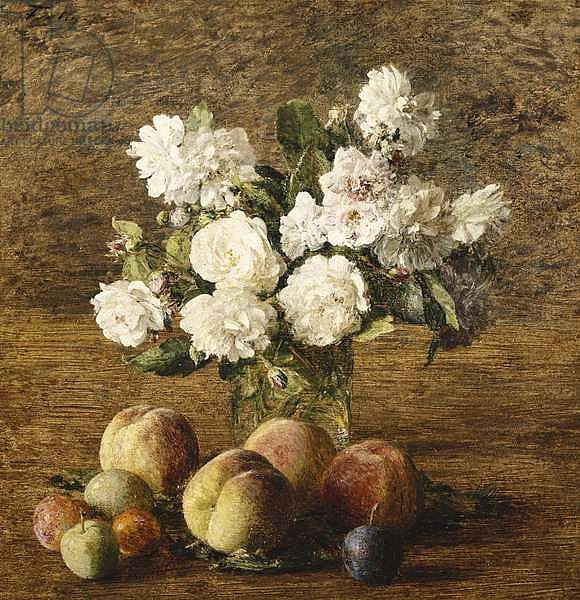 Still Life: Roses and Fruits; Nature Morte: Roses et Fruits, 1878