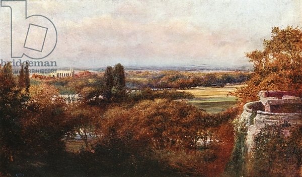 The Thames and Eton from the terrace, Windsor Castle