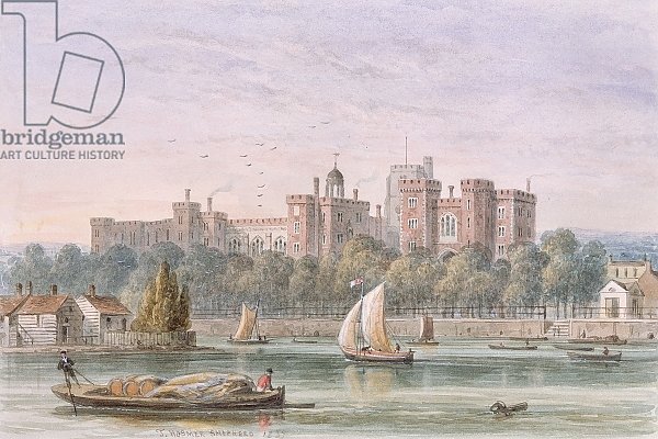 View of Lambeth Palace from the Thames, 1837