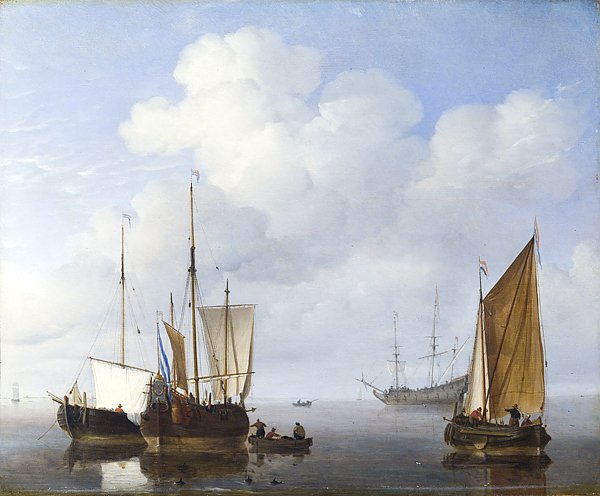 Голландские корабли в штиль