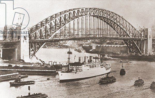 Sydney Harbour Bridge, Sydney, Australia 1937