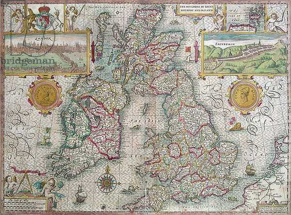 Map of the Kingdom of Great Britain and Ireland, 1610