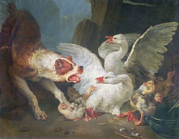 A Dog Attacking Geese, 1769