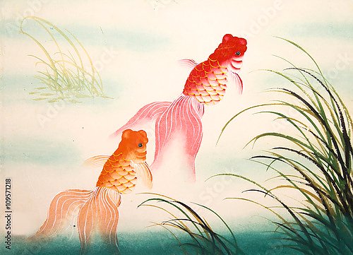 Китайские золотые рыбки
