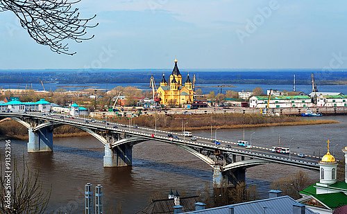 Россия, Нижний Новгород. Вид на Канавинский мост