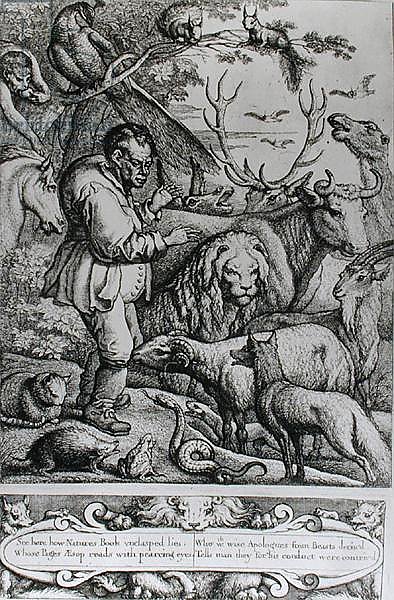 Illustration from the Introduction to Aesop's Fables, 1666