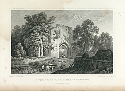 Постер St. Quintins Castle Near Cowbridge. Glamorganshire