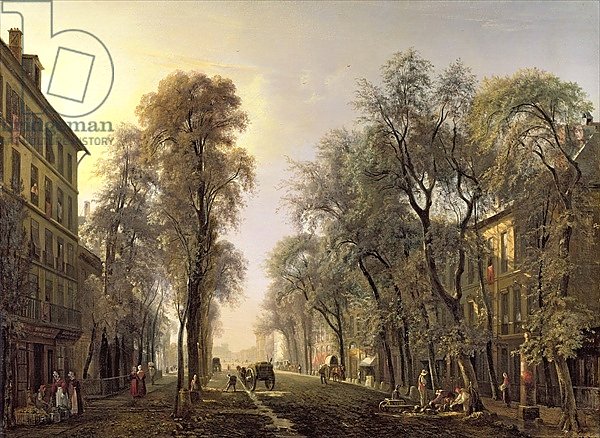 Boulevard Poissonniere in 1834