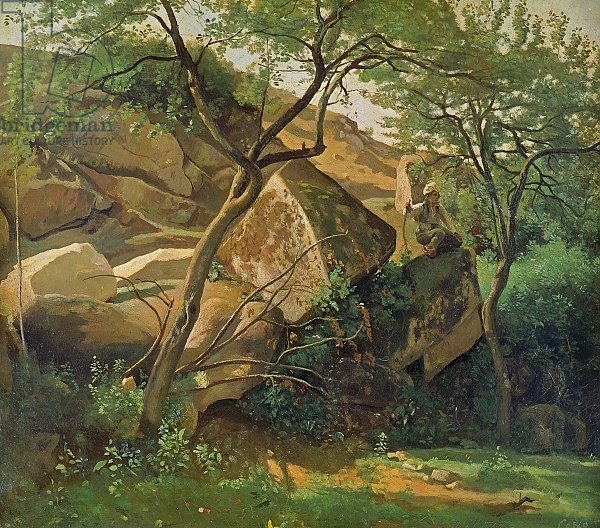 Rocks at Fontainebleau, 1842