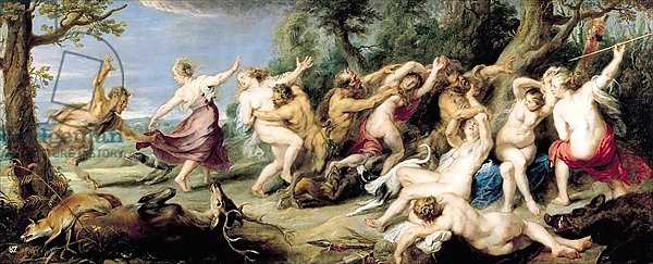 Diana and her Nymphs Surprised by Fauns, 1638-40