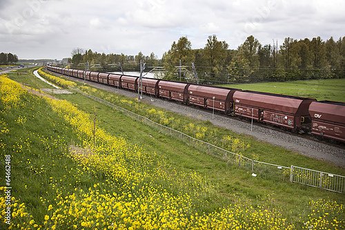 Товарный поезд в Голландии