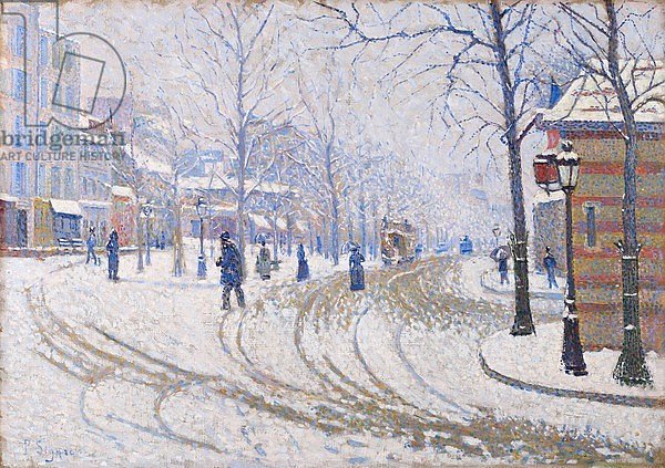 Snow, Boulevard de Clichy, Paris, 1886