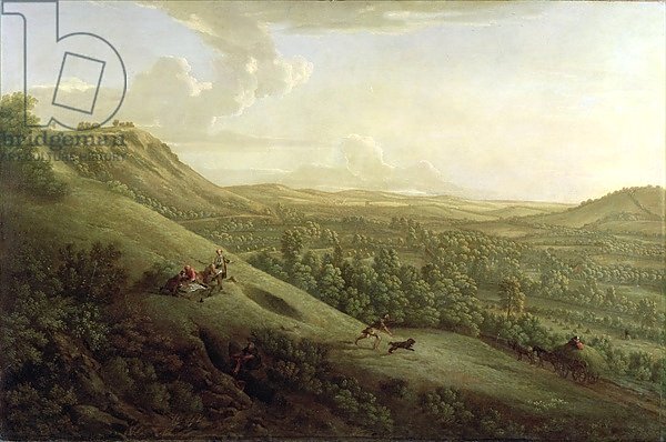 A View of Boxhill, Surrey, with Dorking in the Distance, 1733