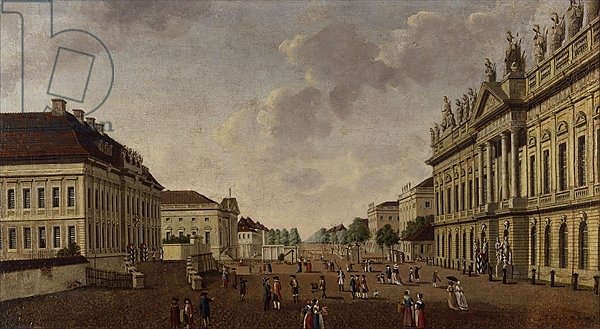 View of the armory and Unter den Linden Street, 1786