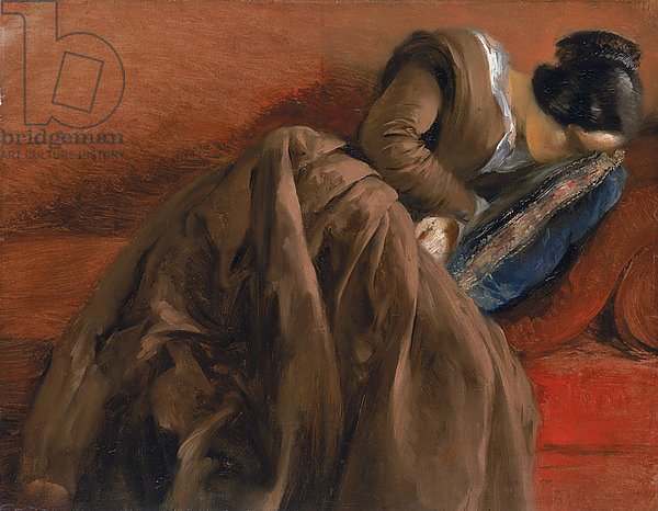 Emilie, the Artist's Sister, Asleep, c.1848