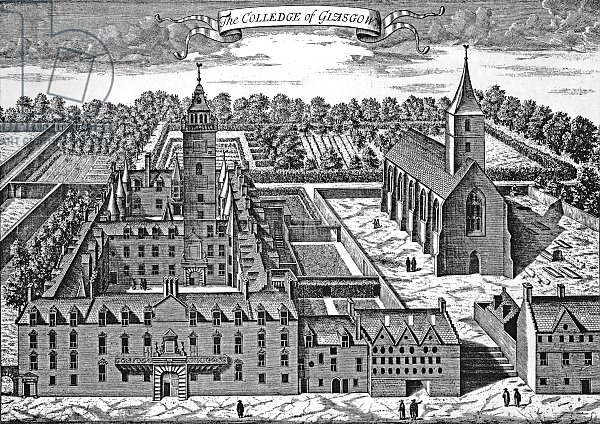 The Colledge of Glasgow, from 'Theatrum Scotiae', 1693