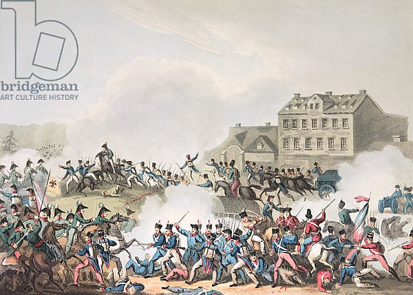 Battle of Leipsic, 19th October, 1813: etched by I. Clarke, aquatinted by M. Dubourg