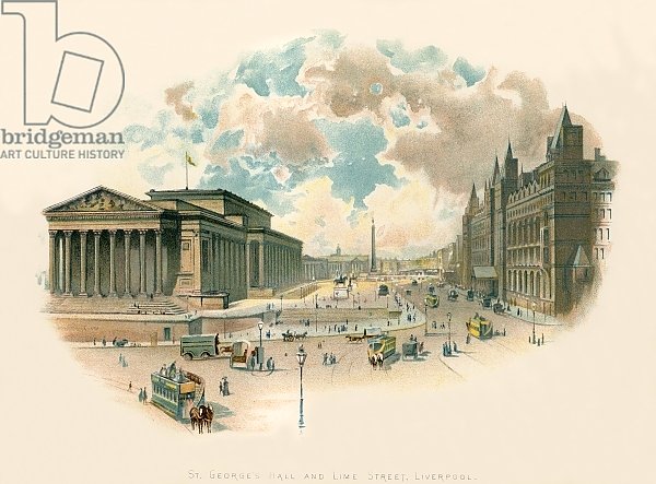 St. George's Hall and Lime Street, Liverpool