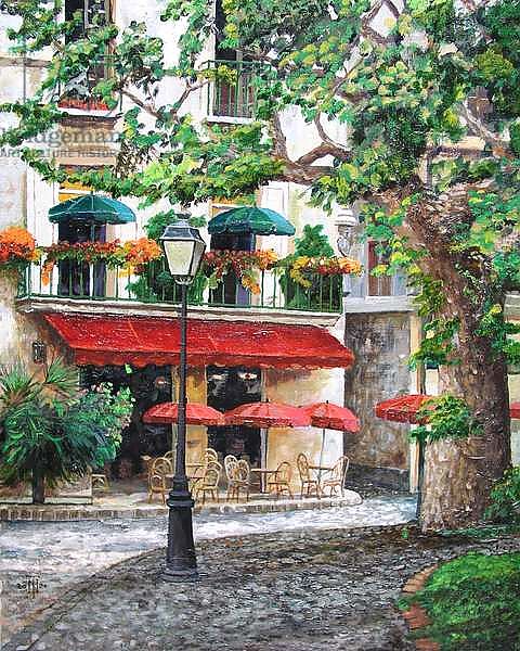 Cafe Beauclaire, Provence, 2004