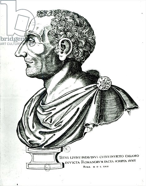 Portrait bust of Titus Livius known as Livy, 1622