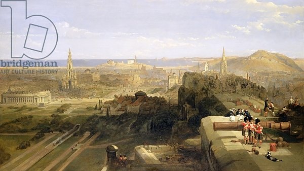 Edinburgh from the Castle, 1847