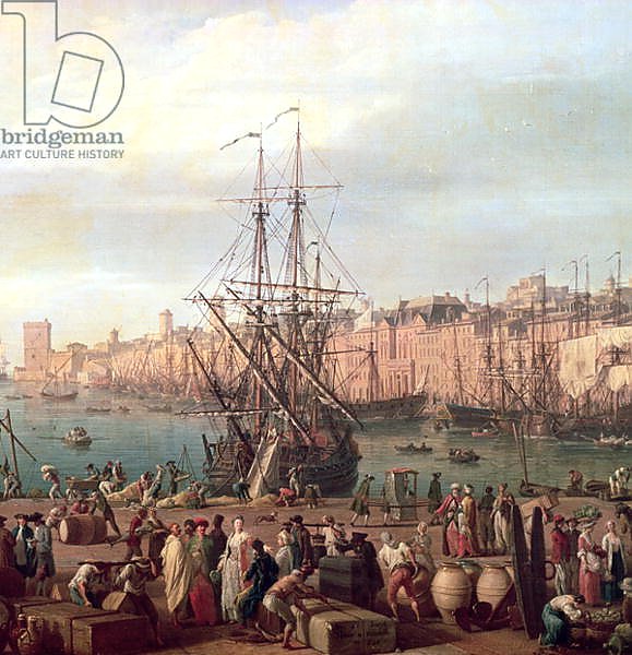 Morning View of the Inner Port of Marseille and the Pavilion of the Horloge du Parc, 1754 2