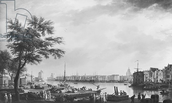 Port of La Rochelle, seen from the small shore, 1762